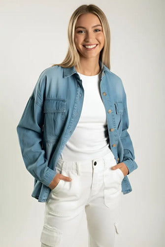 Camisa Camisaco De Jean Denim