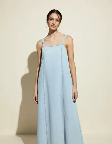 Vestido Jean Largo Solero Denim