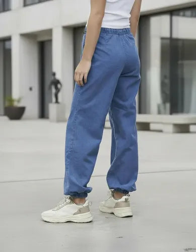 Pantalón Babucha De Jean Denim