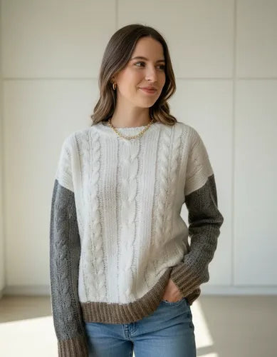 Sweater Tejido Tricolor