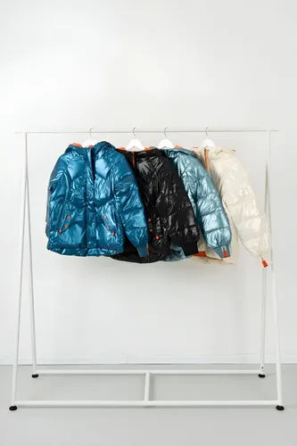 Campera De Abrigo Puffer Importada Over Metalizada