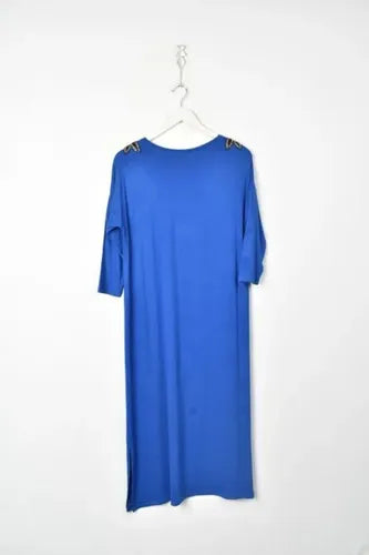 Vestido Modal Largo Detalle Hombros Calidad