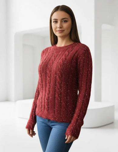 Sweater Tejido  Pelucitas Colores Importado