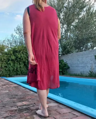 Vestido Solero Importado India Hindú Talle Grande Hasta Xxxl