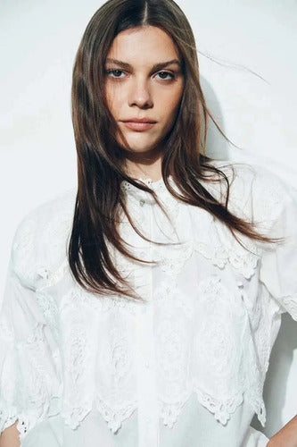 Blusa De Puntilla Importada Modelo Amplio