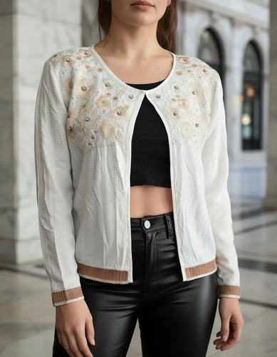 Saco Chaqueta Importada Boho Fiesta Paillettes