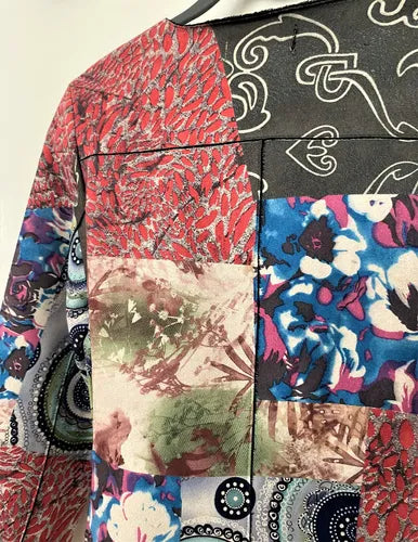Chaqueta Campera Estampada Badana Importada Folk