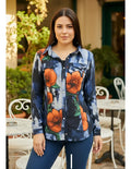 Camisa De Lanilla Estampada