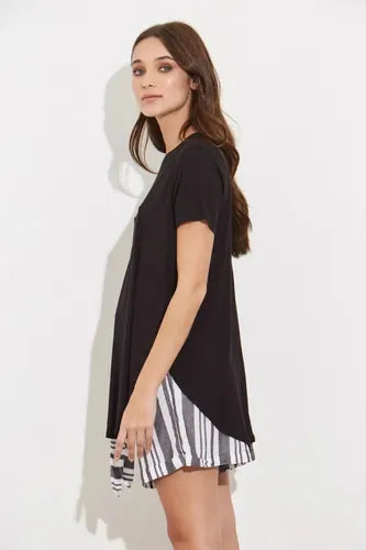 Remera  Modal Larga Modelo Amplio  Blanco Liso U