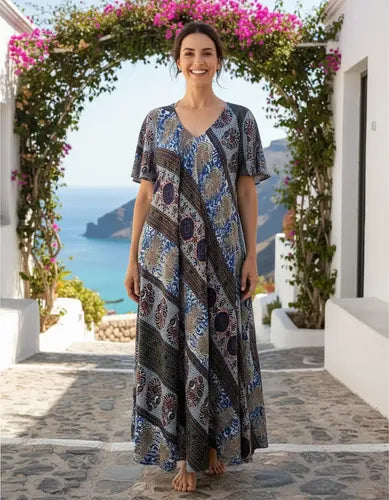 Vestido Largo Hindú Fiesta Importado India Talle Grande Xxxl