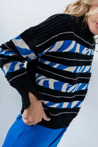 Sweater Tejido Rayado Colores