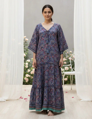 Vestido Seda Hindú India Fiesta