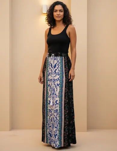 Pollera Larga Maxi Estampada