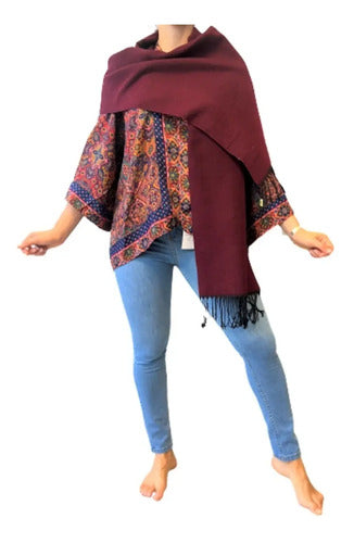 Pashmina Chalina Ruana Grande Importada Doble Faz