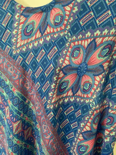 Vestido Largo Seda Boho Importado India Tipo Holi Rapsodia
