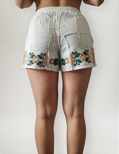 Short Bordado Importado Estilo Boho Hippie Chic