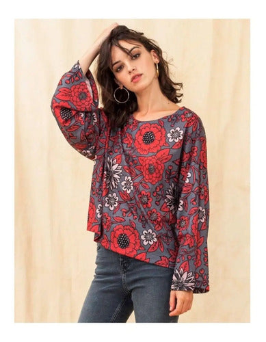 Blusa Remera Manga Larga Oxford Diseño