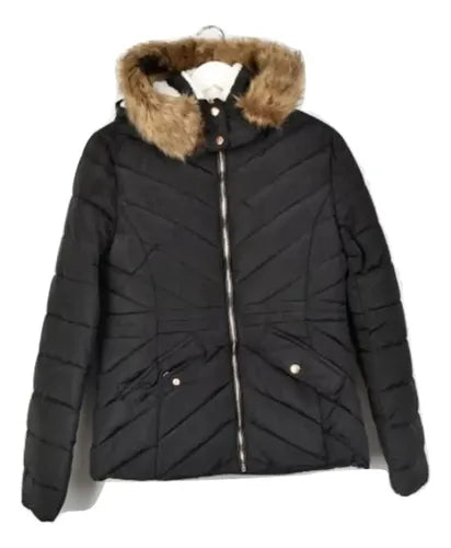 Campera De Abrigo Importada Negro L Liso