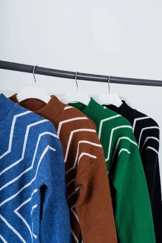 Sweater Pullover Tejido  Geometrico