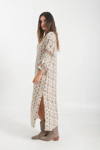 Vestido De Seda Hindú Túnica Mod. 10