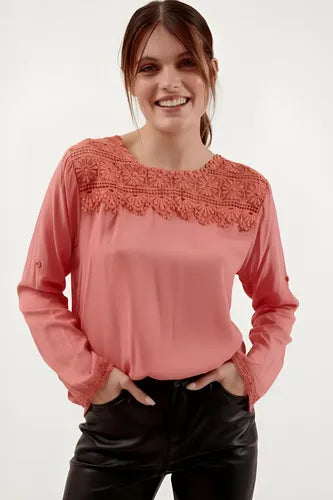 Camisa Blusa Importada Boho Puntilla (271) Negro Xl