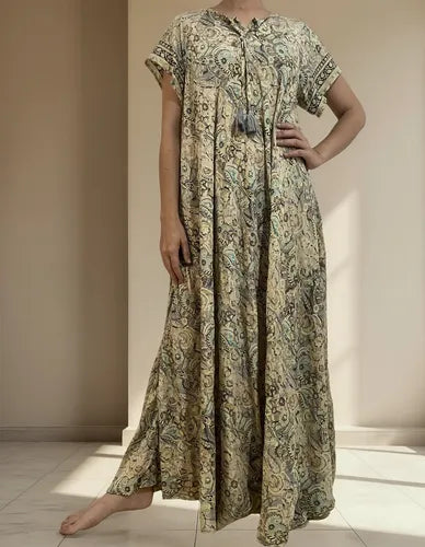 Vestido India Importado Seda Hindú Talle Grande Xxxl Fiesta