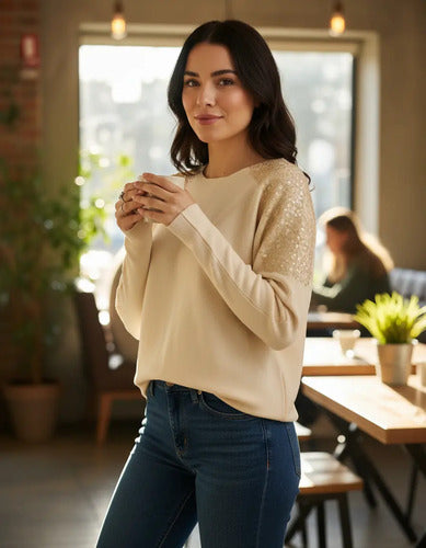 Sweater  Importado Paillettes Lentejuelas
