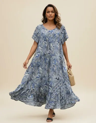 Vestido India Importado Seda Hindú Talle Grande Xxxl