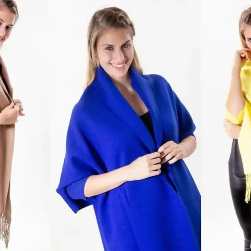 Ruana Poncho  Con Puños Mangas Importada