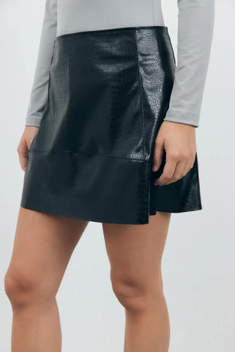 Mini Ecocuero Pollera Falda