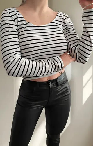 Remera Manga Larga Corta Diseño