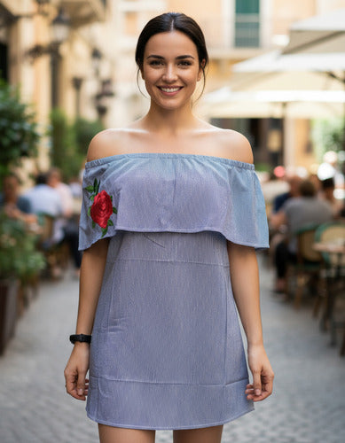 Blusa Bordada Paisana Larga