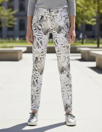 Pantalon De Diseño Marca Vestite Y Andate Multicolor Estampado 1