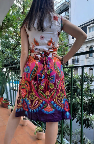 Vestido Importado Sin Mangas Boho Estilo Vars