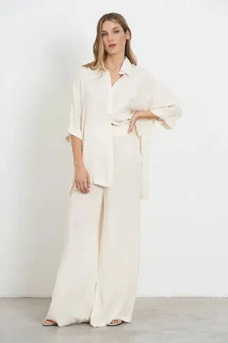 Camisa Manga 3/4 Modelo Grande Oversize