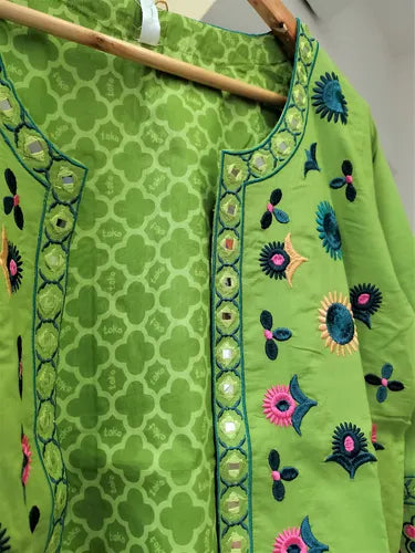 Saco Chaqueta Bordada De India