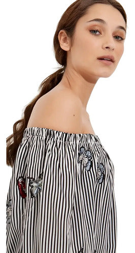 Camisa Blusa Paisana Importada Mariposas