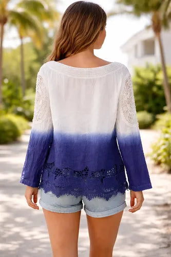 Camisa Blusa Importada Estilo Boho Batik