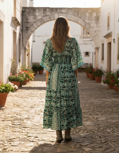 Vestido Largo De Seda Hindú Mod. 4