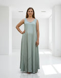 Vestido Solero Seda Hindu  Modelo Amplio
