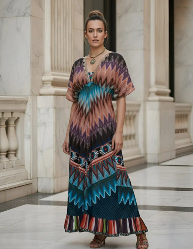 Vestido  Largo Importado  Boho Estampado