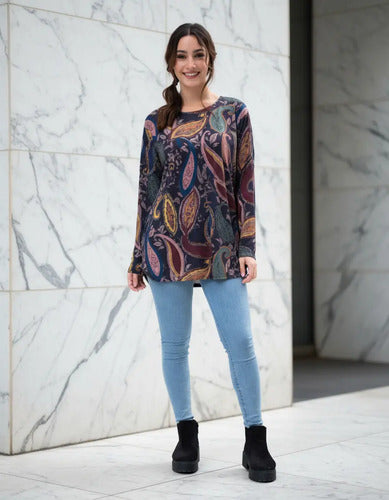 Sweater De Lanilla Con Estampa. Importados  Varios Modelos