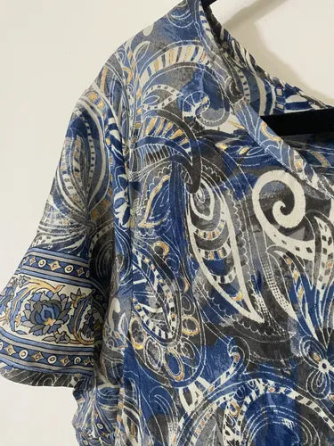 Vestido India Importado Seda Hindú Talle Grande Xxxl