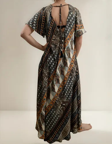 Vestido Largo Hindú Fiesta Importado India Talle Grande Xxxl