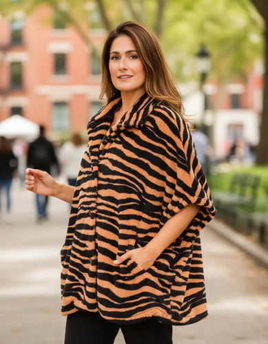 Poncho De Peluche Grande Plus Size