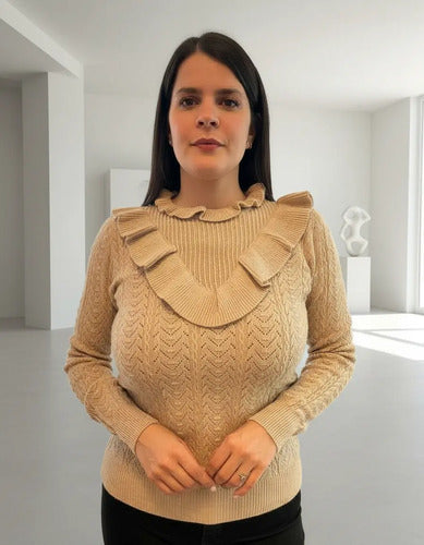 Sweater Importado Cod. 0026 Beige Liso Único