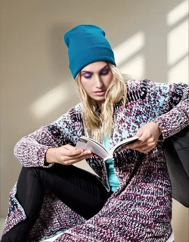 Saco Largo Tapado Tejido Importado Estilo Boho Folk
