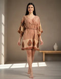 Vestido Blusa Túnica De Seda Hindú Importado Amplio Boho