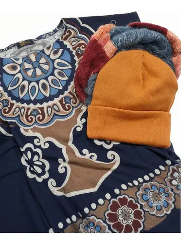 Remera Blusa Importada Estampada Lanilla Mandalas