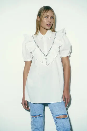 Blusa Manga Corta Princesa